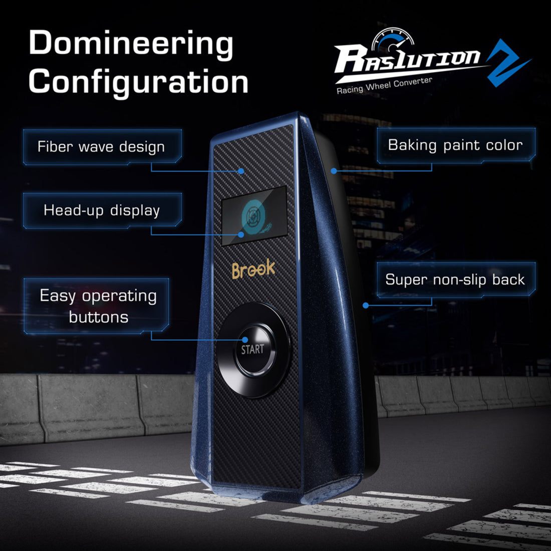 Brook Ras1ution 2 - Racing Wheel Converter for PS5/ Switch/XBOX Racing Games