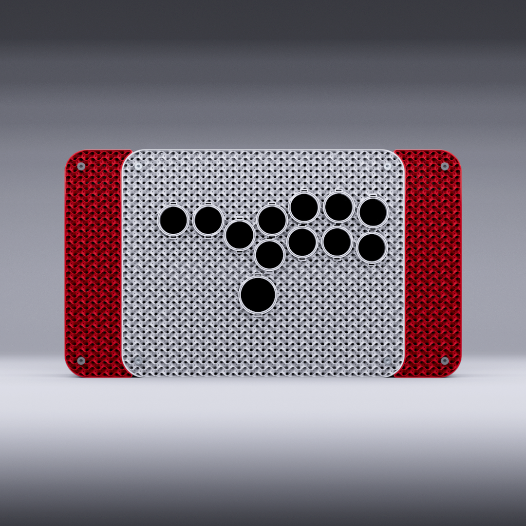 Podium V2 Leverless KIT - White Body / Red Wings