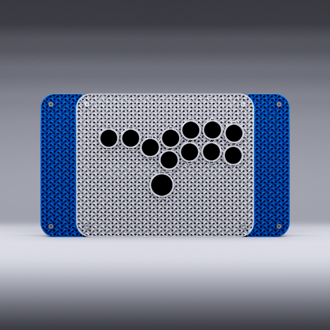 Podium V2 Leverless KIT - White Body / Blue Wings