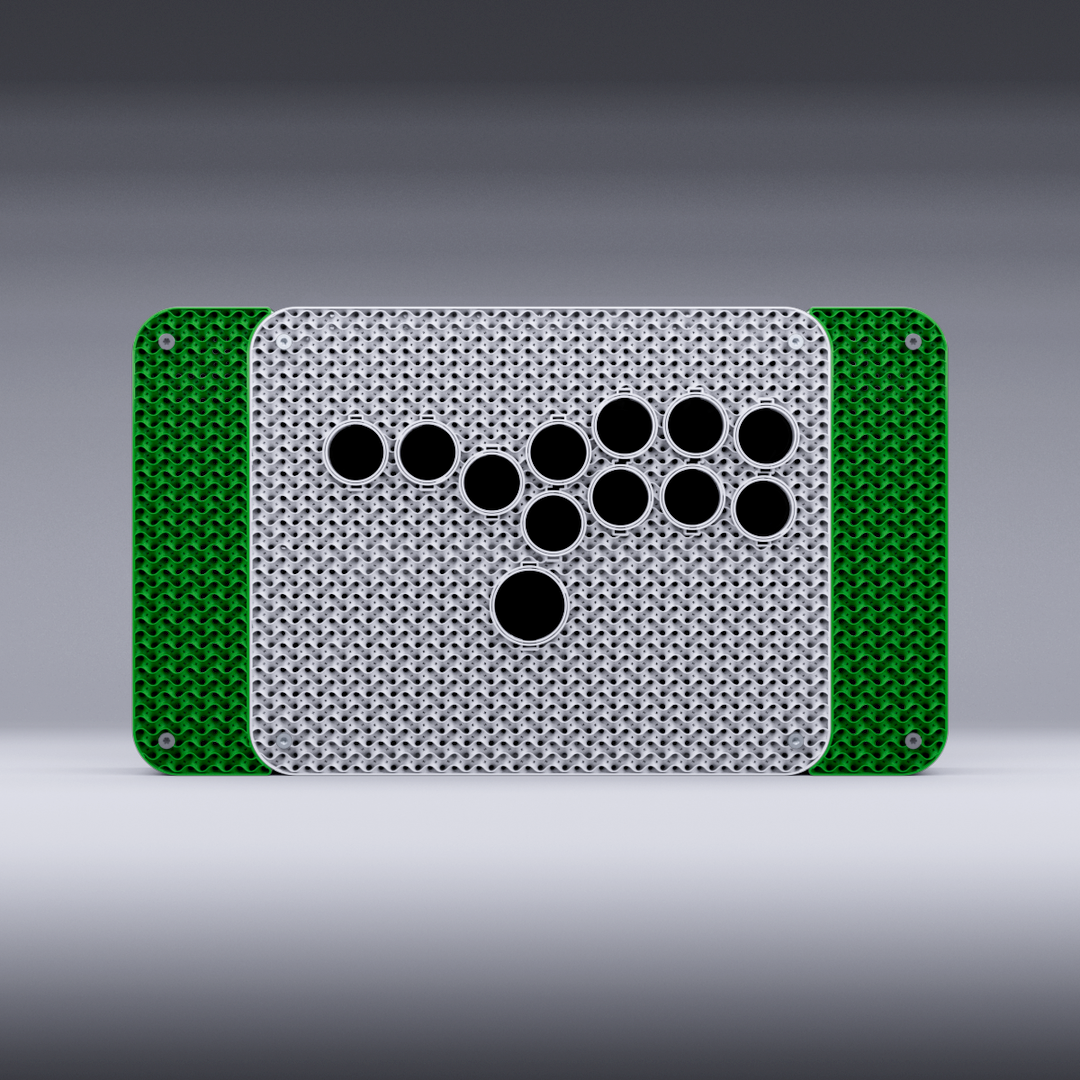 Podium V2 Leverless KIT - White Body / Green Wings