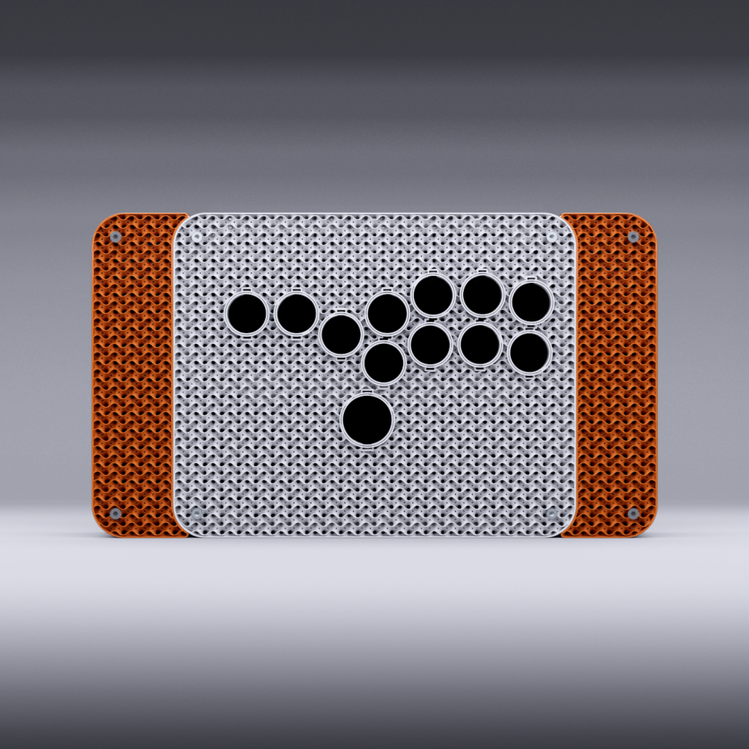 Podium V2 Leverless KIT - White Body / Orange Wings