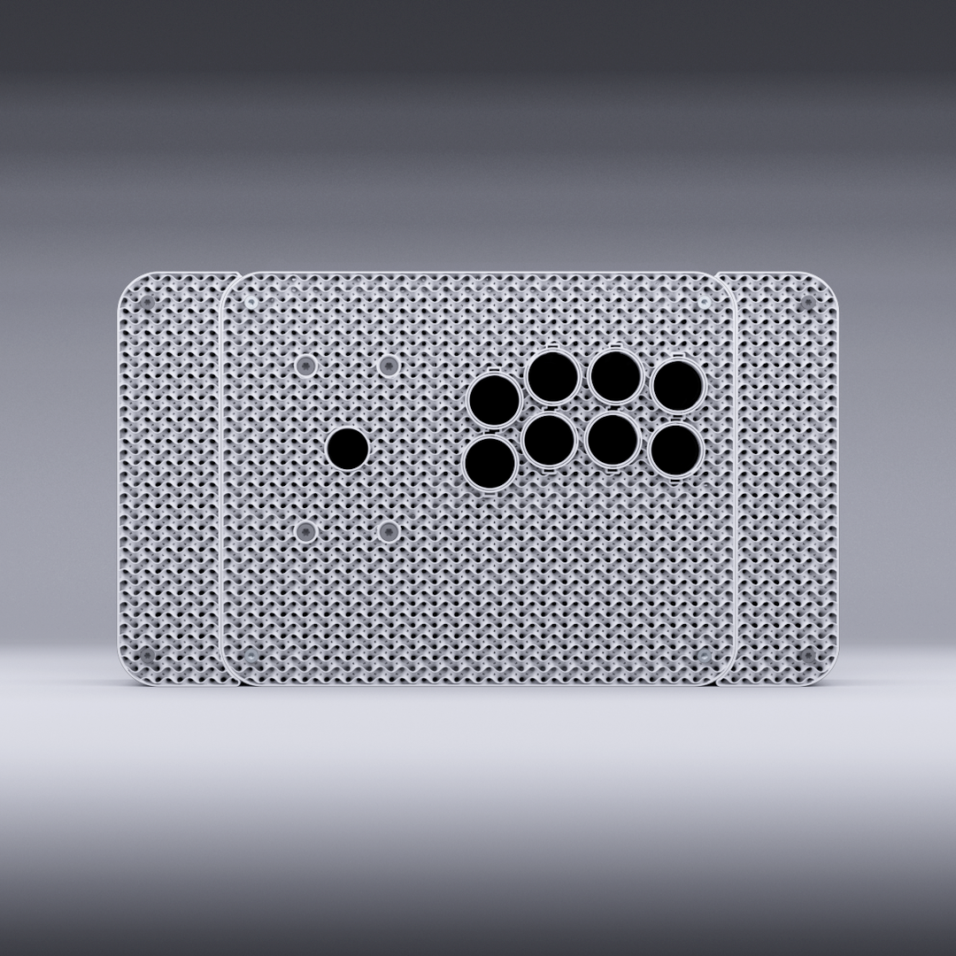 Podium V2 Fight Stick KIT - White Body / White Wings